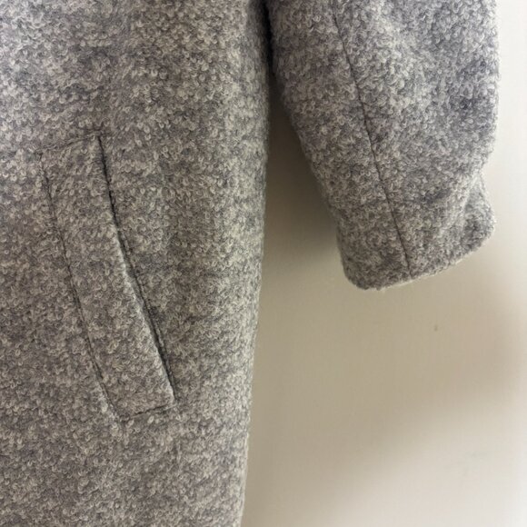 Garnet Hill XL Sadie Wool Relaxed Fit Women's Peacoat Gray Marl EUC Old Money - Picture 6 of 7